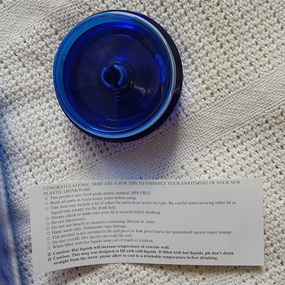 Regency International Pageant Blue Tumbler Water Bottle - Picture 6 of 6